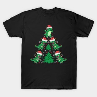 Tree Rex Funny T Rex Christmas Tree Dinosaur Lover Gift T-Shirt